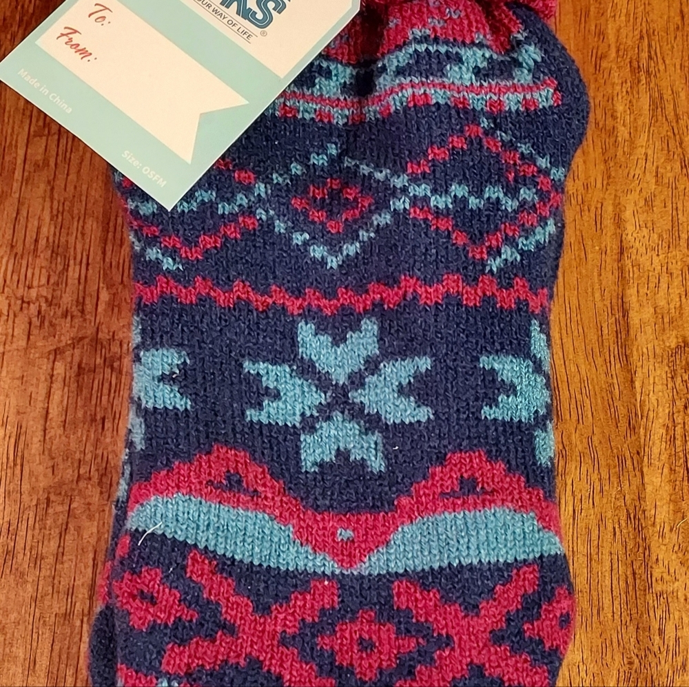 Muk Luks Festive Slipper Socks